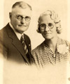 Harry Underhill and Elizabeth Biggs at 50th Anniversary in 1942