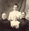 Helena (Hartbeck) Wessel, Matilda (Schwitchenberg) Brockmeyer, Emma (Brockmeyer) Wessel, Harold Wessel