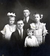 children of August Wessel and Emma Brockmeyer in 1921 - Cora, Harold, Donald, Freda, and Bob